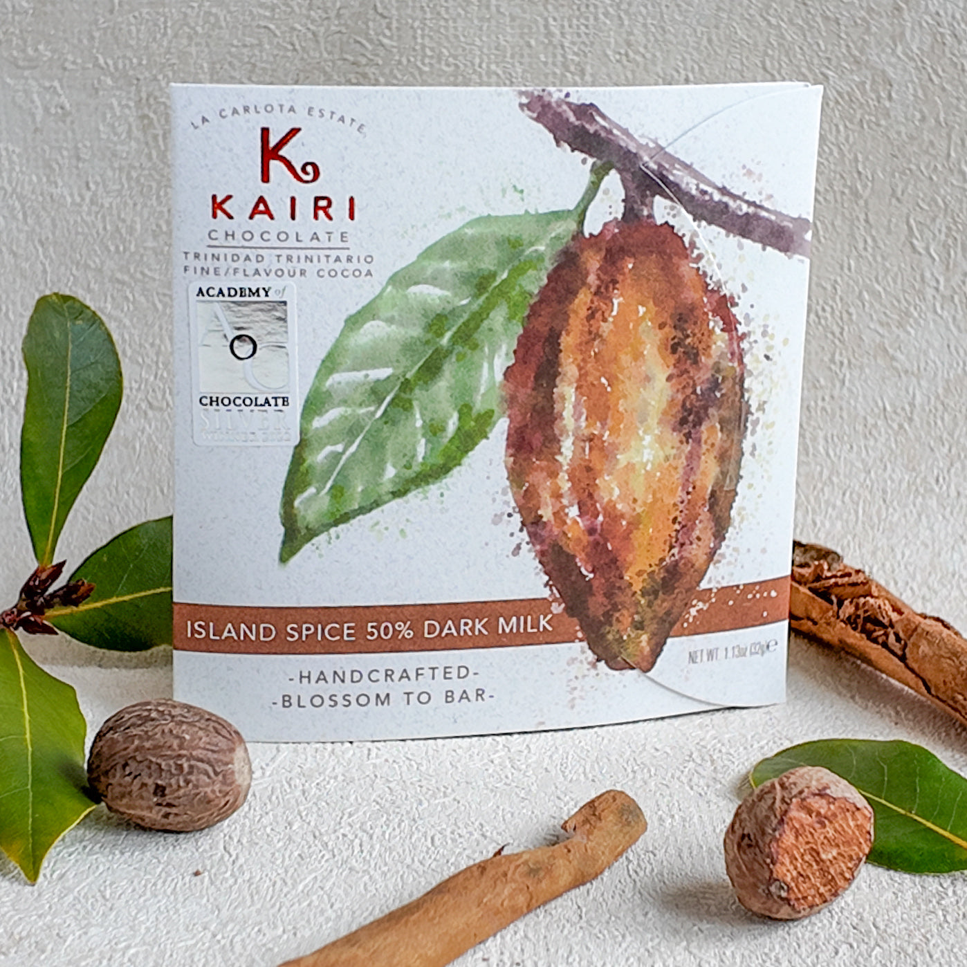 Island Spice Dark Chocolate 50% | KAIRI