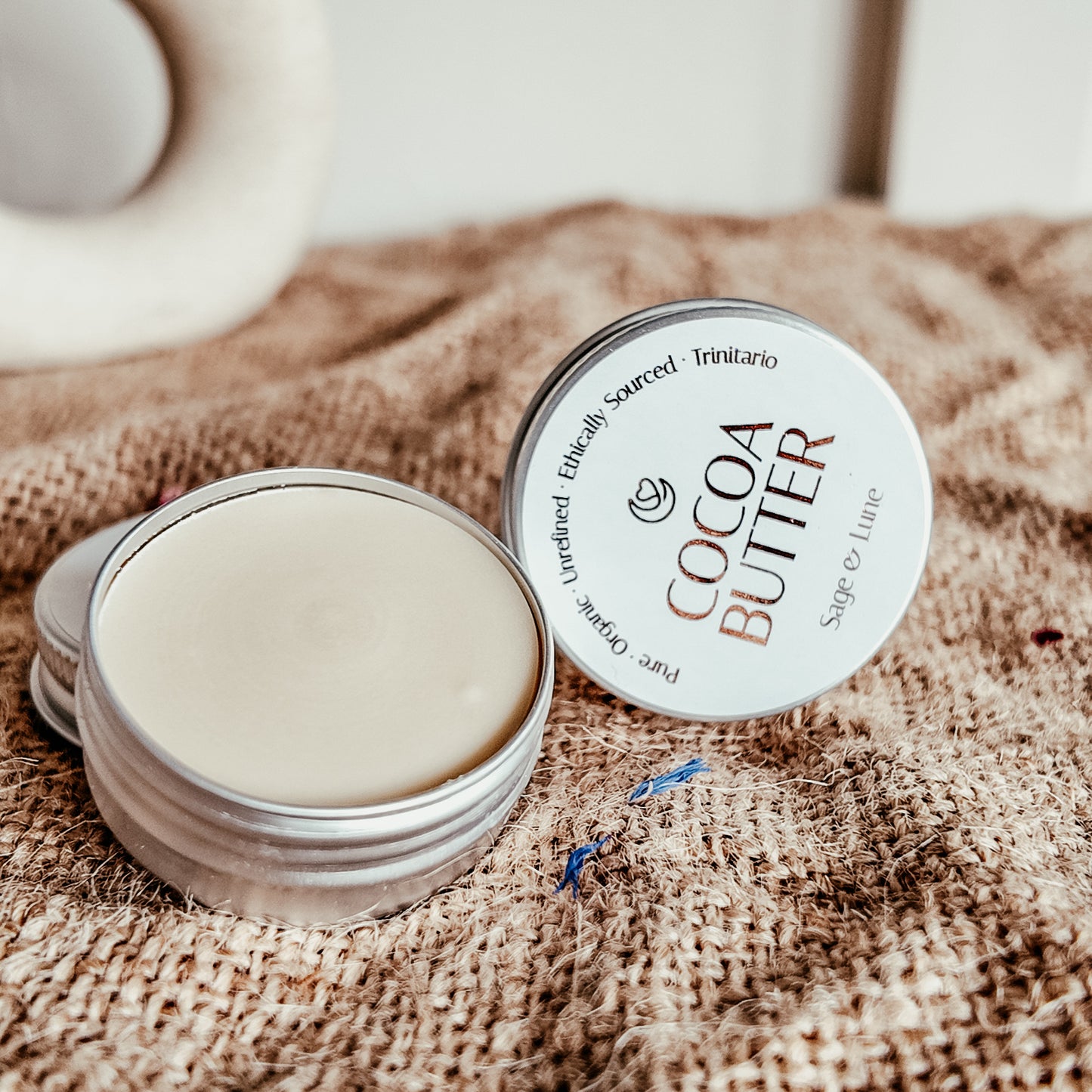 Pure Unrefined Cocoa Butter Tin