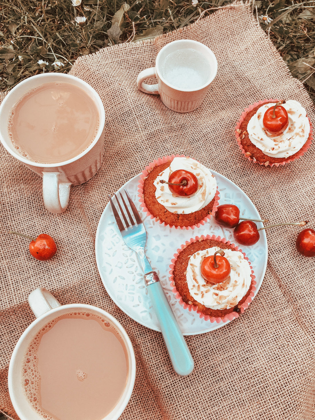 Bakewell Cupcakes Recipe — Almond Sponge with Cherry Jam & Buttercream