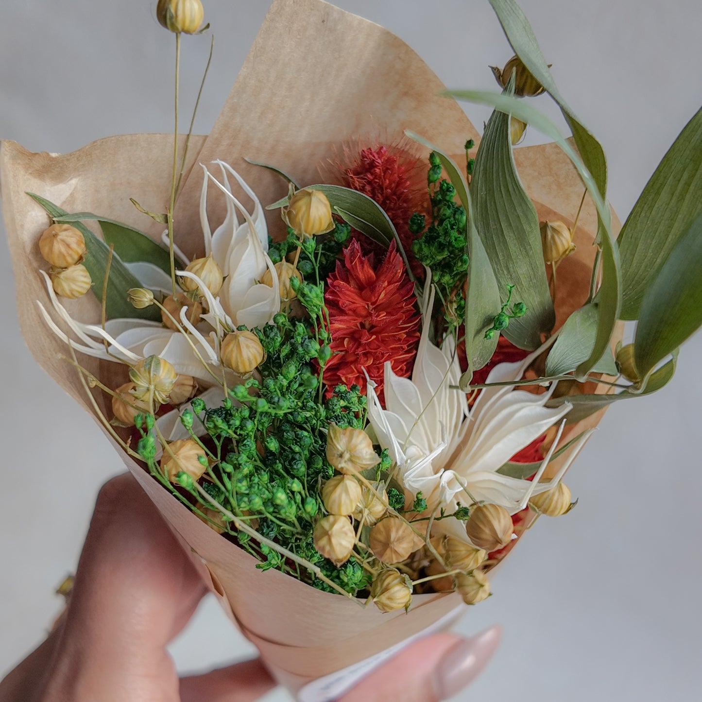 Mini Noël Dried Flower Bouquet