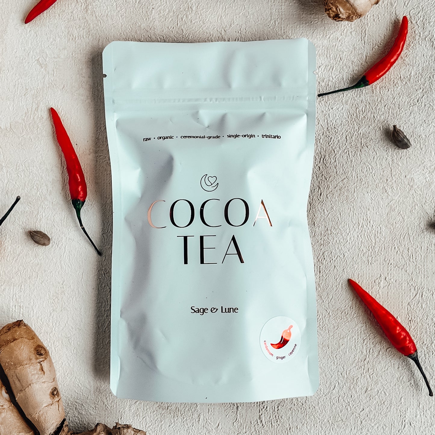 🌶️ Raw Cocoa — Cardamom, Ginger & Cayenne