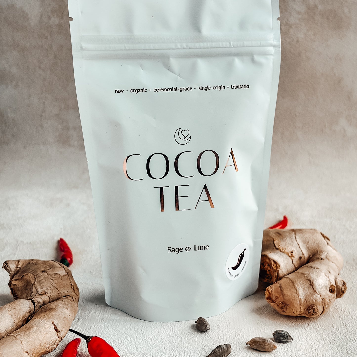 🌶️ Raw Cocoa — Cardamom, Ginger & Cayenne