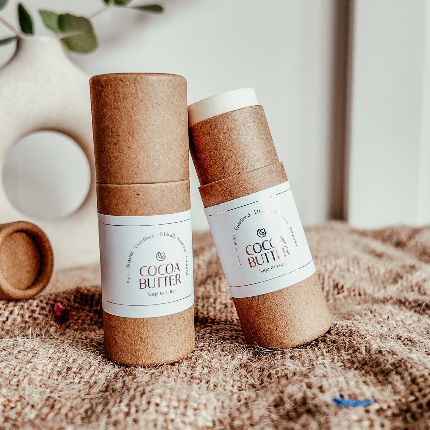 Pure Unrefined Cocoa Butter Stick
